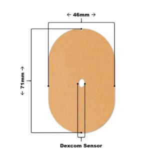 Kaitseplaaster Dexcom One ja G6 sensori alla